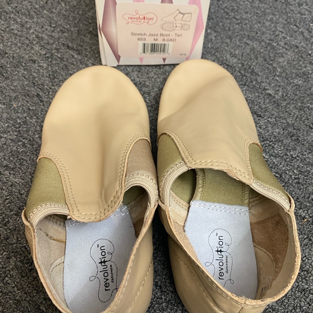 Revolution Beige Leather Jazz Shoes